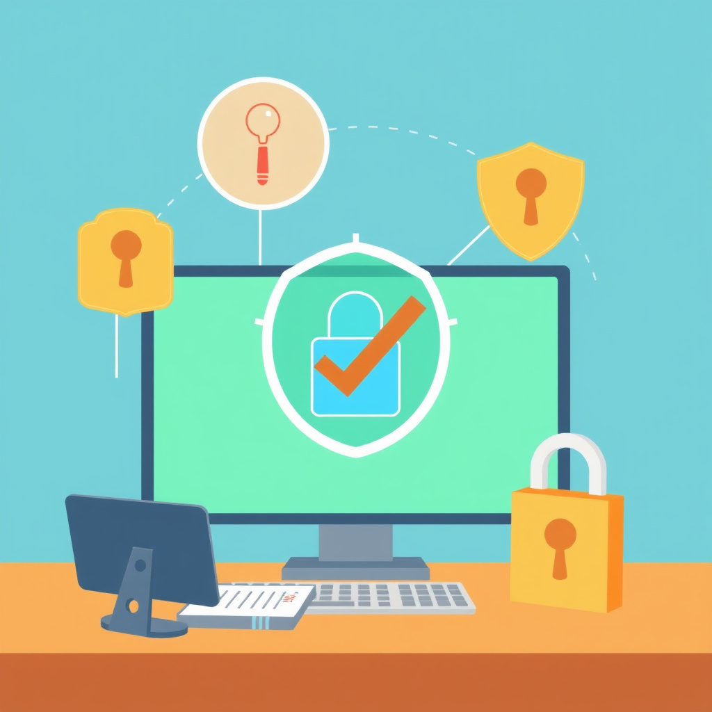 Security verification illustration